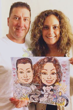 Wedding Engagement Caricature